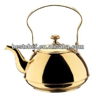 stainless steel Golden piece handle multiple function kettle