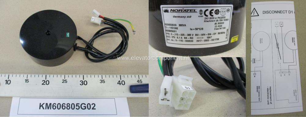 KONE Elevator Door Drive Transformer KM606805G02