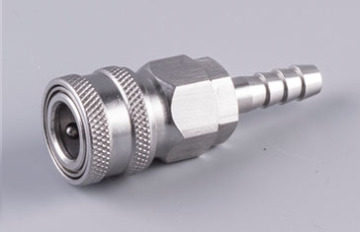 Stainless Automatic quick coupler socket 8mm barb