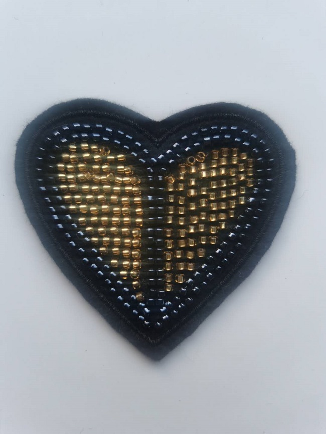 Special Embroidered Red Heart Seal