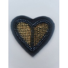 Love embroidered beads patche