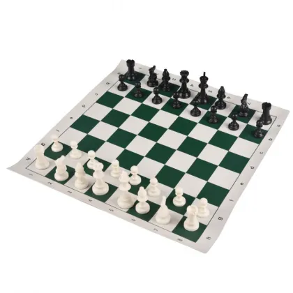 PU/ABS Classic Chess Board Game Set - Reel Chess