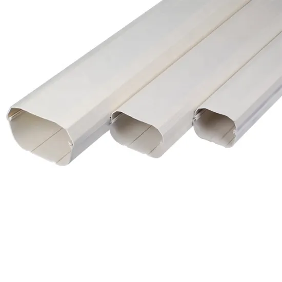 100mm Fire Resistant Split Air Conditioner System White PVC Decorative Duct