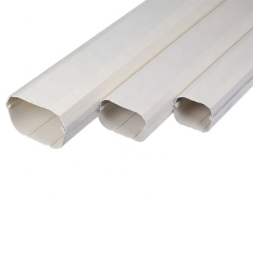 Sistema de ar condicionado split 100mm resistente ao fogo, duto decorativo de PVC branco