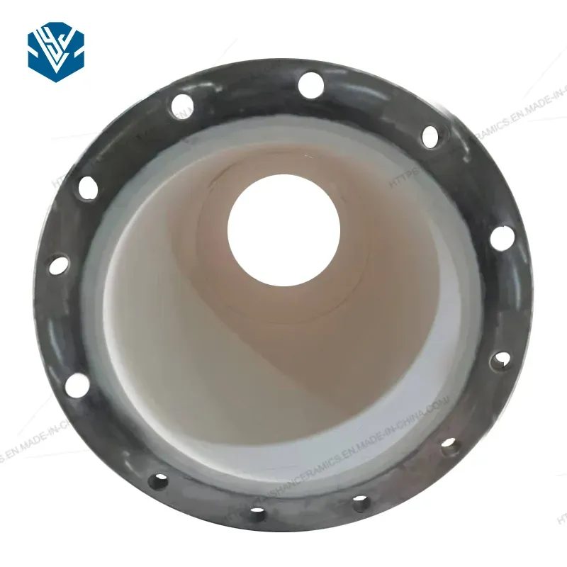 High Temperature Wear Resistant Alumina Ceramic Lined Steel Pipe Bush