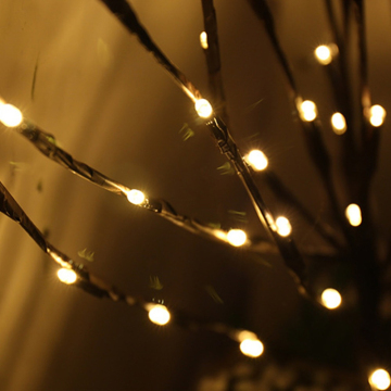 Luci a spago a LED a 20 cm a 20 cm - Decorazioni per camere indoor di Natale con luci del ramoscello ramo di salice
