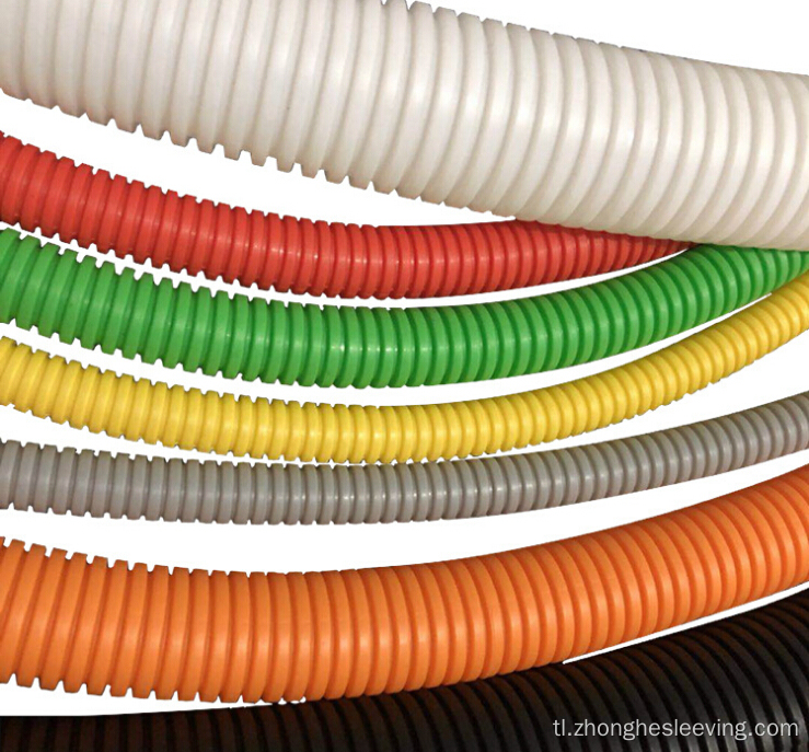 PP corrugated Flexible conduit fireproof cable wire tubing