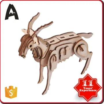 Cheap price hot factory directly 3d diy wooden puzzle animal