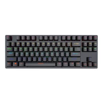 High Quality 87 Keys Mechanical Keyboard - Waterproof, Colorful Lights, Full Anti-Ghost Metal Panel
