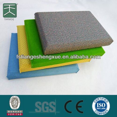 Easy Fix And Anti-fire Cotton Fabric Mineral Fiber Suspended Ceiling Tiles For Theatre