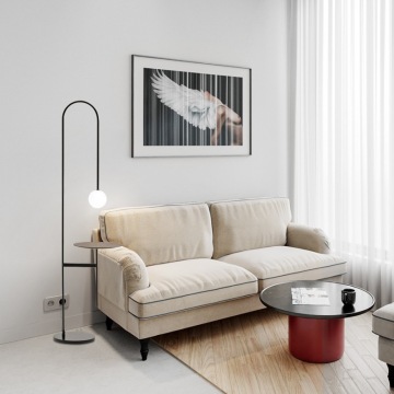 Floor Lamp With Table Standing Designer Standing Lamp