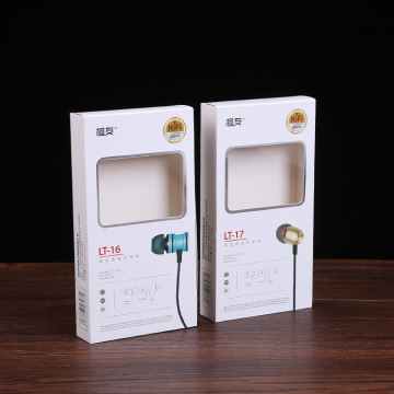 Hanging Earphone Custom Paper Packaging Box with Window