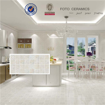 300X600 Flower Design Polished Ceramic Floor Glazed Tile