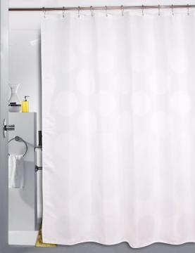 Tenda doccia impermeabile in tessuto jacquard al 100%