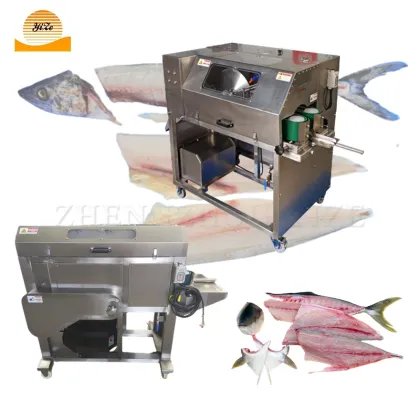 Mackerel Fish Bone Removing Machine - Full Automatic Pacific Saury Fish Slicing Machine