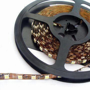 Red SMD 3528 Flexible LED Strip in White PCB, with 60 LEDs/Meter, OEM Orders are Welcomed