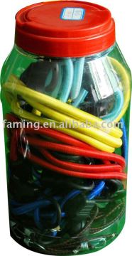 24 pcs canister pack assorted bungee cords