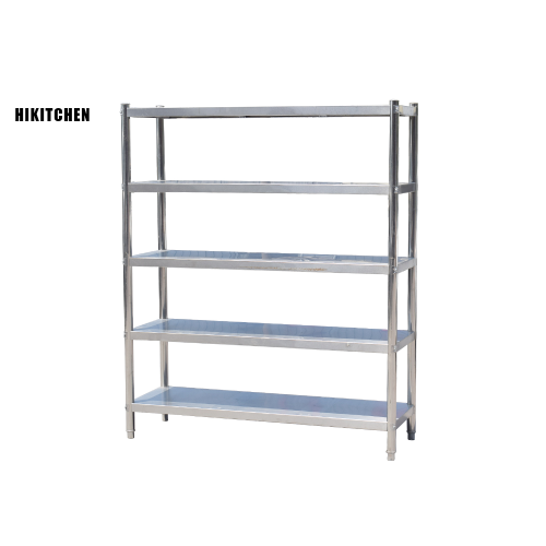 Customized industrial storage heavy duty stand display stainless steel corner convenient store shelf