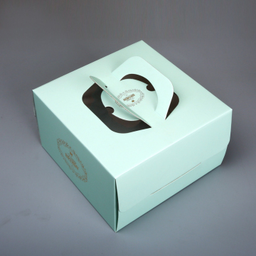 8inch Handle Cake Box with Clear Window