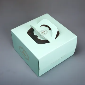8inch Handle Cake Box with Clear Window