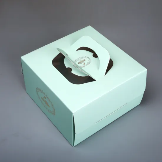 8inch Handle Cake Box with Clear Window