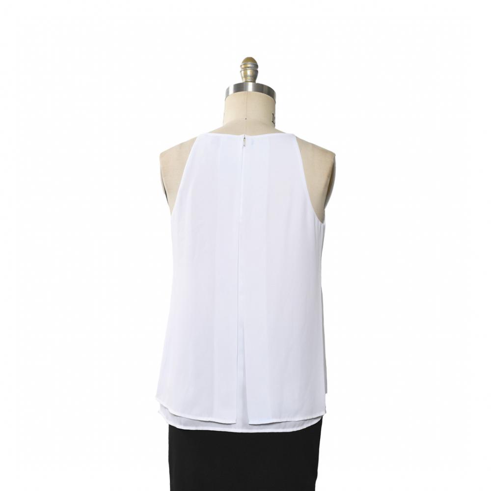 Ladies Tops Chiffon Add Vest