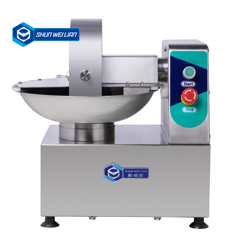 Electric Meat Bowl Cutter 5L - Small Bowl Chopper for Sausage, Vegetable, and Meat Processing
