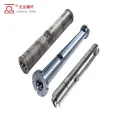 Precision-machined high-speed PVC pipe extrusion screw at bariles