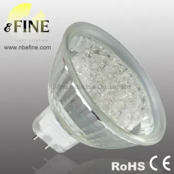 MR16 led spotlight 3W glass body