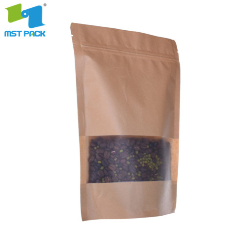 Stand Up Kraft Paper Zipper Package Vesker