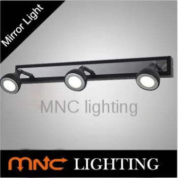 2014 new black stainless steel iron LED bathroom wall lighting