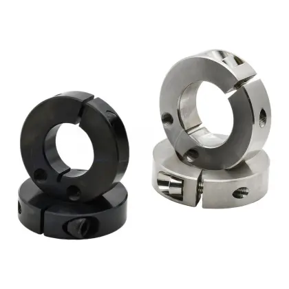 Custom Black set screw collar stainless steel aluminum shaft collar