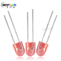 Ultra Bright 5mm Red Oval LED tanpa penyumbat