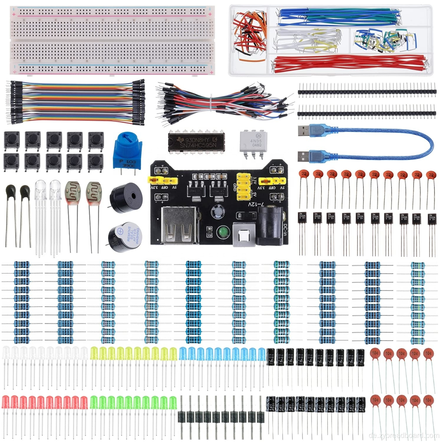 Elektronikkomponenten Fun Kit kompatibel mit Raspberry Pi