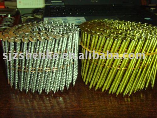 coil nail with ring shank.pallet coil nail.