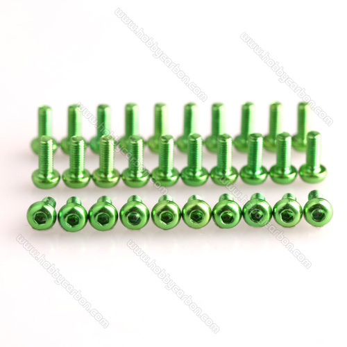 M3 Colored Aluminum Screws by Metric