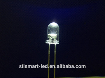 5mm white color Strawhat water activated dip swith LED high intensity led