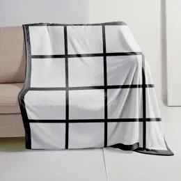 wholesale flannel fleece Custom Photo Heat Press 9 20 panel sublimation Blank blanket