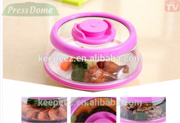 Rosy red smart lid 2016 innovative product for homes /Press and Fresh plate topper /2016 new household new year gift set oem