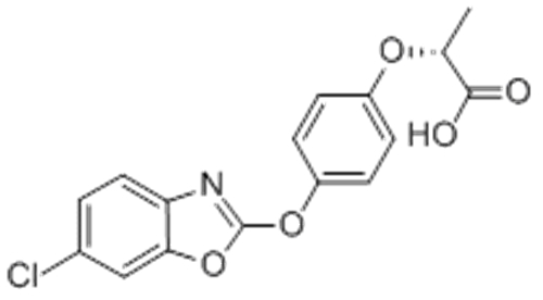 Propanoic acid,2-[4-[(6-chloro-2-benzoxazolyl)oxy]phenoxy]-,( 57251785,2R)- CAS 113158-40-0