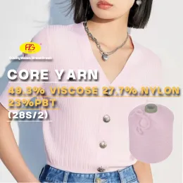 28S/2 Dyed Viscose Polyester Nylon PBT Yarn