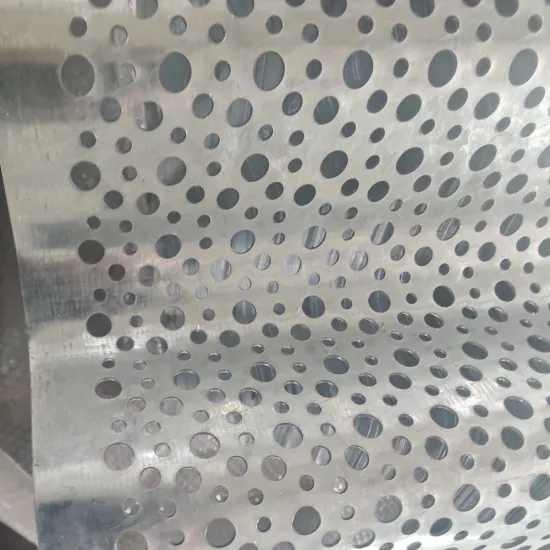 3Mm Decorative Holes Galvanized Perforated Corrugated Metal Curtain Wall Panels for Building Facades