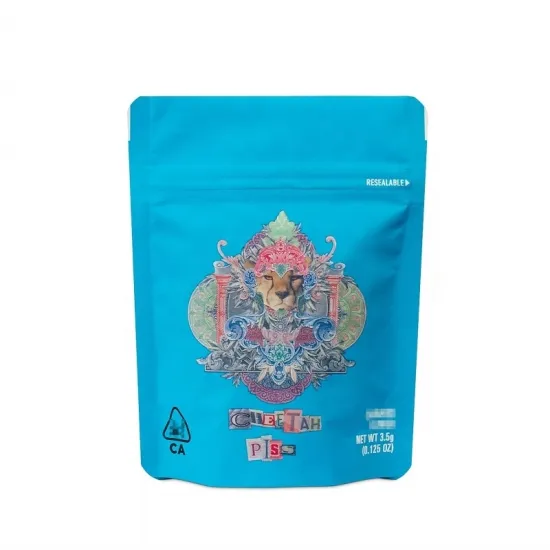 Made in China Smell Proof Resealable Mylar Bag Aluminum Foil Stand Up Food Storage Bag For Weed Nut Beans Candy