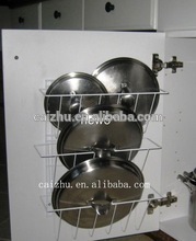 Wall Mounted Pot Lid Cover Metal Wire Holder Pot Lid Rack