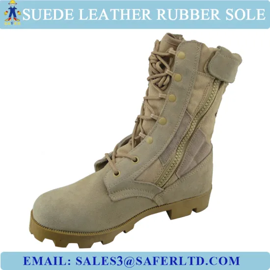 Suede leather military desert shoes