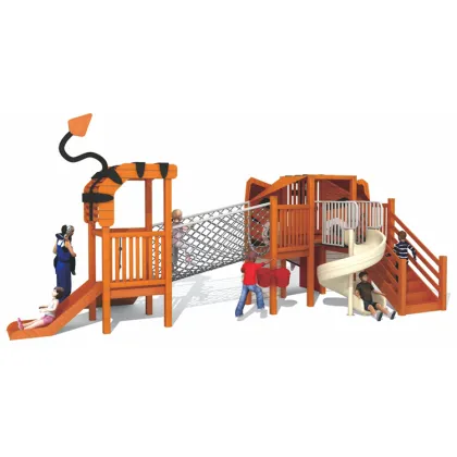 Wooden Outdoor Playgrounds: Game Play and Amusement Equipment