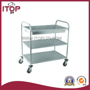 Three-layer dish and bowl Collecting cart