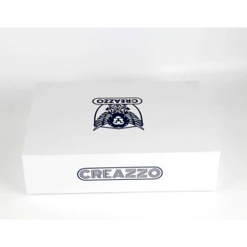 Small cardboard magnet folding white gift box