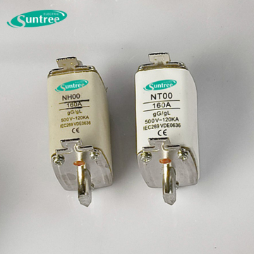 Nh00 660V 160A Low Voltage Square HRC Fuse and Fuse Base Nt Nh Fuse Holder