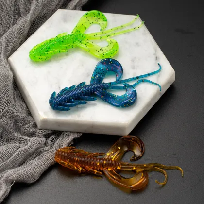 5cm TPR Floating Shrimp Soft Bait Lure for Texas Rigs and Drop Shot